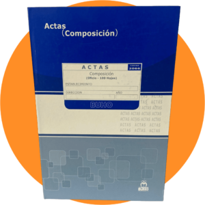 Libro de Actas 100 hojas composicion