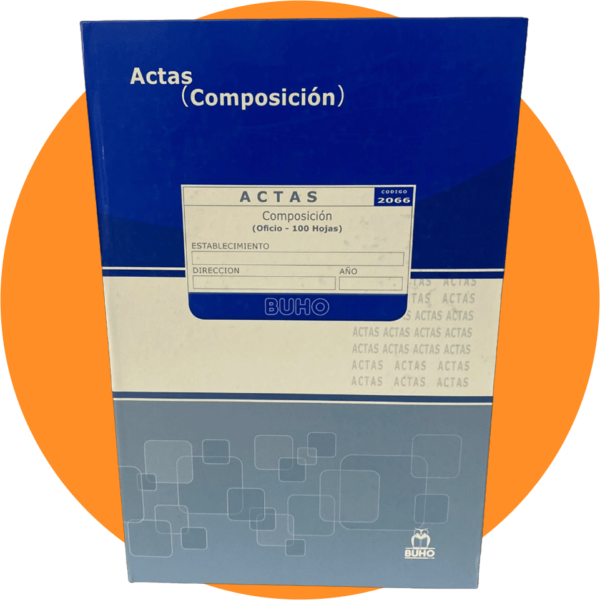 Libro de Actas 100 hojas composicion